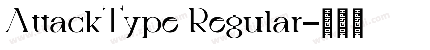 AttackType Regular字体转换